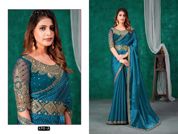 Zara 490 Fancy Designer Silk Saree Collection